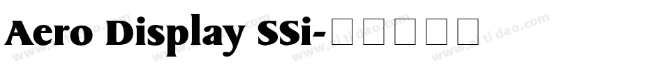 Aero Display SSi字体转换